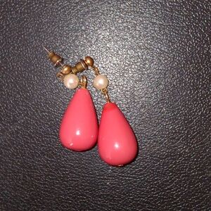 Pink Teardrop Earring